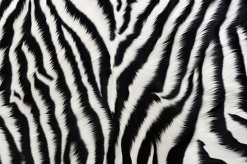 Zebra fur skin texture  - obrazy, fototapety, plakaty