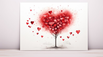Valentine's Day greeting card. Love concept