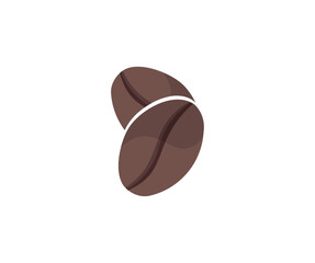 Roasted coffee beans. Coffee sign icon. Coffee beans vector design and illustration.
