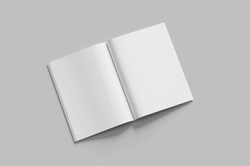 blank Magazine isolated Mockup