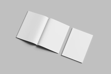 blank Magazine isolated Mockup