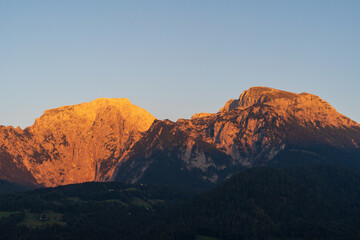 The German Alps or Bayerische Alpen Mountain Range