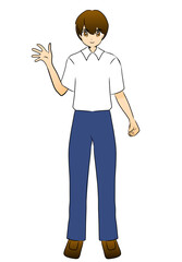 Manga man Full body 