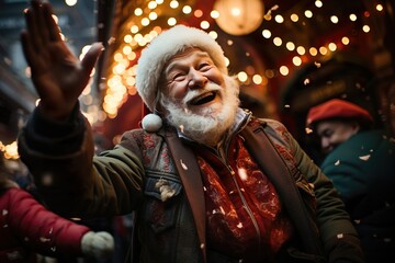 Obraz premium Santa Claus is coming to town