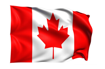 Canada Flag on transparent Background