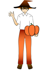 Manga man pumpkin 