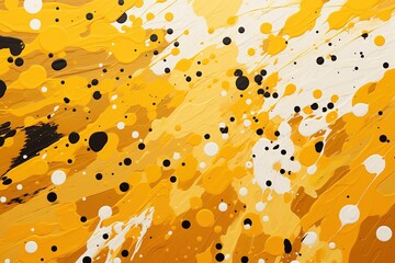 Yellow Spots Texture Background featuring Bright Sunlit Speckles for a Cheerful and Playful Design Vibe