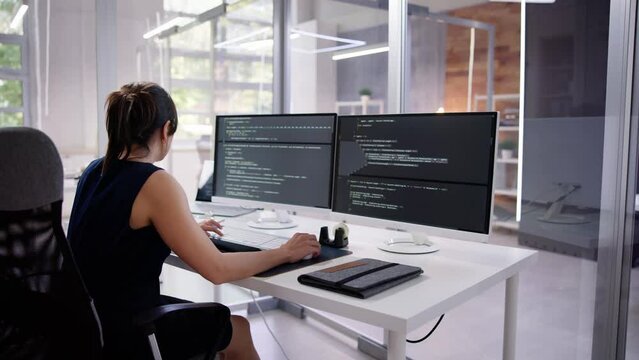 Software Programmer Or Coder Woman