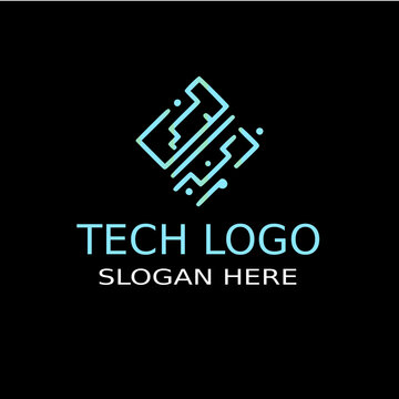 Tech Logo, Technology Branding, Software Logo, IT Company Logo, Web Development, App Logo Design, Digital Innovation