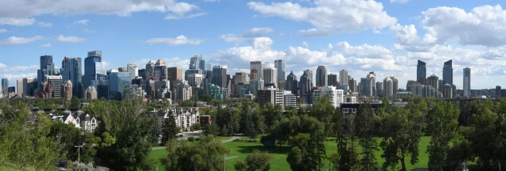 Foto op Plexiglas Panorama Calgary. Calgary cityscape. Skyscrapers of Calgary © Bumble Dee