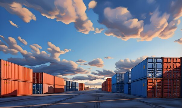 Containerlager am Hafen