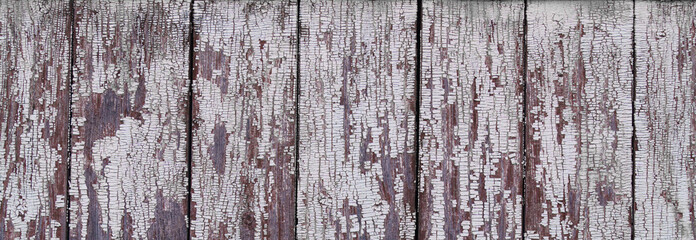 Aged wooden painted grunge planks.