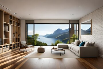 Fototapeta premium living room interior