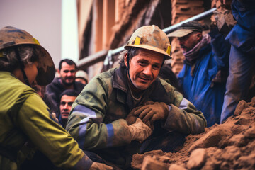 Fototapeta premium Moroccan Earthquake Aid
