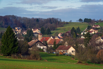 Village en automne