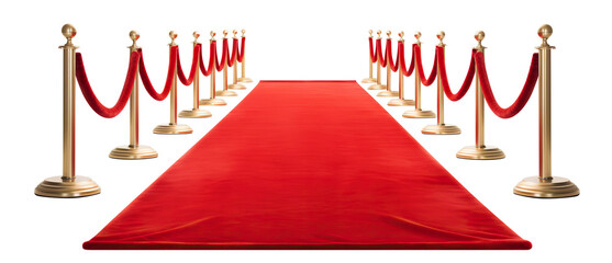 Red carpet cut out - obrazy, fototapety, plakaty