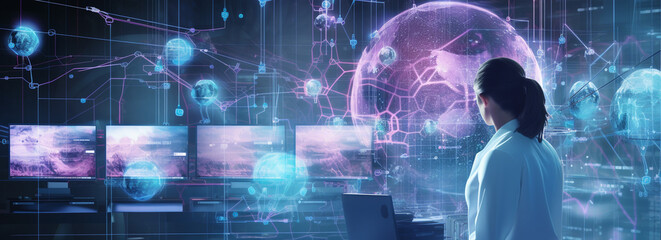 abstract technology health background wallpaper, minimal modern health data science, laboratory business wallpaper 