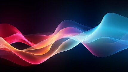 background with abstract sound wave in motion