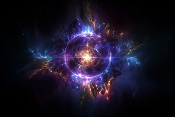 Luminous celestial plasma. Generative AI