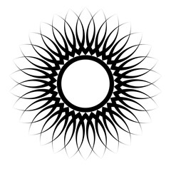 Geometric design vector image beautiful flower design can be used for background and decoration