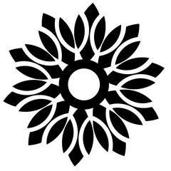 Geometric design vector image beautiful flower design can be used for background and decoration