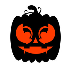 Halloween pumkins Faces Illustration