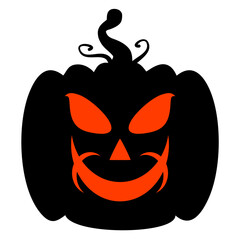 Halloween pumkins Faces Illustration