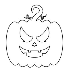 Pumpkins Halloween Faces Outline