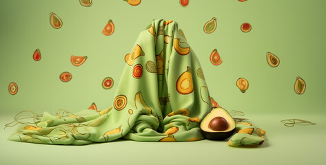 woman with avocados cloth, a background for an ecommerce product which is avocados hd wallpaper 