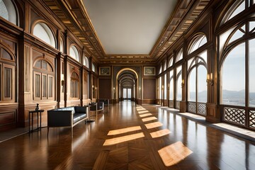 Hotel lobby interior