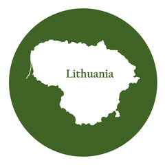 Lithuania map icon