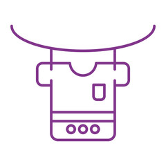 The laundry icon is an icon that represents the activity of washing clothes. Usually this icon consists of a clear and easily recognizable image of a washing machine or a pile of clothes.