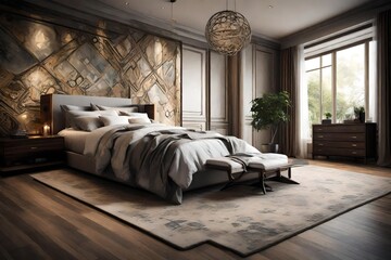interior of a bedroom 4k HD quality photo. 
