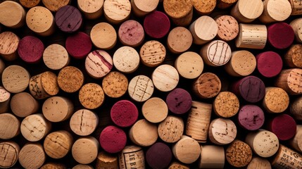 Wine corks background. Textured backdrop, wine concept