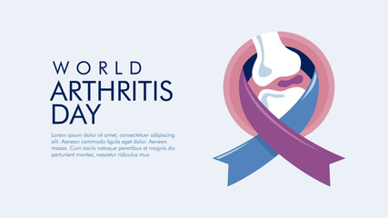 world arthritis day background template vector