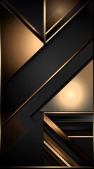 Abstract Black Friday sale banner background in black, golden. Premium elegant design. Luxury illustration template for website and mobile, email and newsletter design, marketing material, poster.
