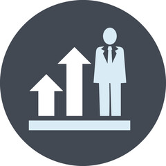 Business chart icon symbol image vector. Illustration of the diagram graphic statistics design image