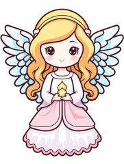 beautiful angelic girl vector design