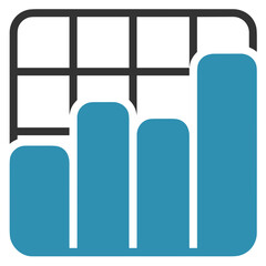 Business chart icon symbol image vector. Illustration of the diagram graphic statistics design image