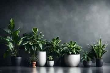 Zelfklevend Fotobehang plant in a pot4k HD quality photo.  © zooriii arts