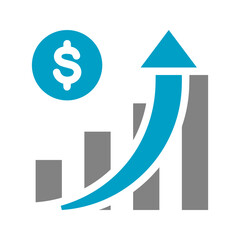 Business chart icon symbol image vector. Illustration of the diagram graphic statistics design image