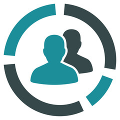 Business chart icon symbol image vector. Illustration of the diagram graphic statistics design image