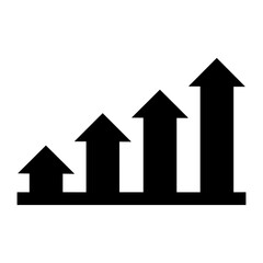 Business chart icon symbol image vector. Illustration of the diagram graphic statistics design image