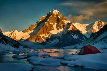 Crédence de cuisine en verre imprimé K2 Stunning K2 view