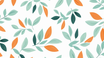 seamless pattern with leaves, pattern, leaf, wallpaper 