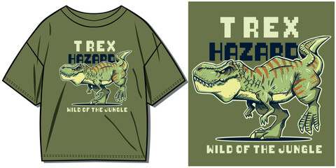 Tyrannosaurus Rex vector illustrations. For t-shirt prints and other uses © basws