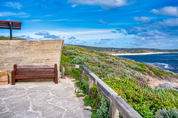 Surfers Point Beach in Margaret River, Australia