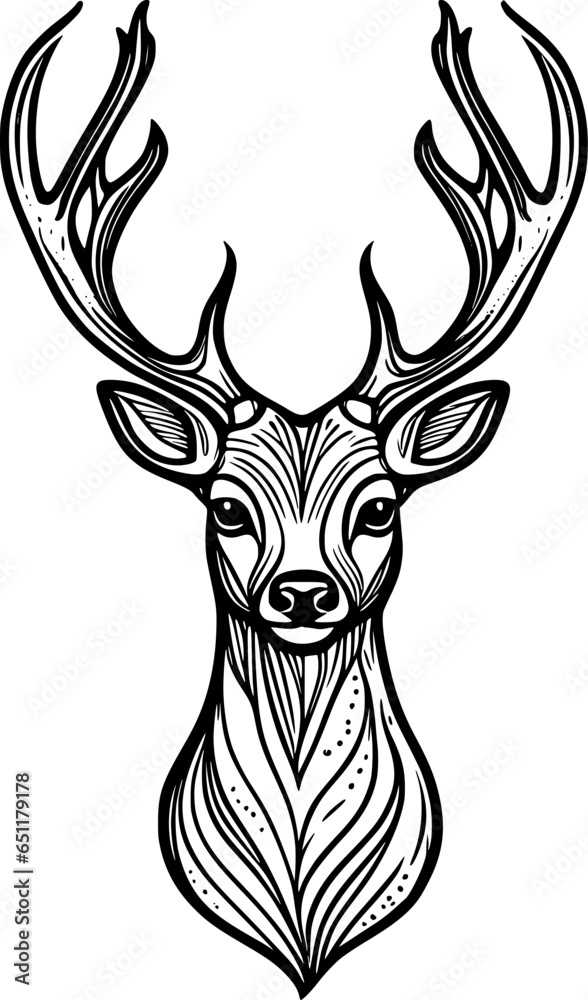 Poster deer cartoon