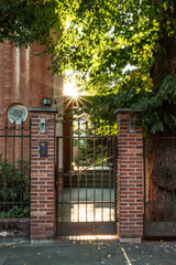 entrance to the house