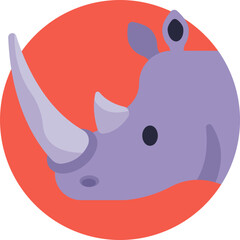 Create a captivating visual journey with this rhinoceros icon, evoking the spirit of African safaris. Great for travel-themed designs.